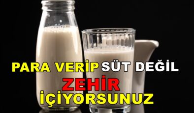 Para verip, süt değil zehir içiyorsunuz