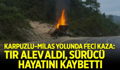 Karpuzlu-Milas Yolunda Feci Tır Kazası: Sürücü Hayatını Kaybetti