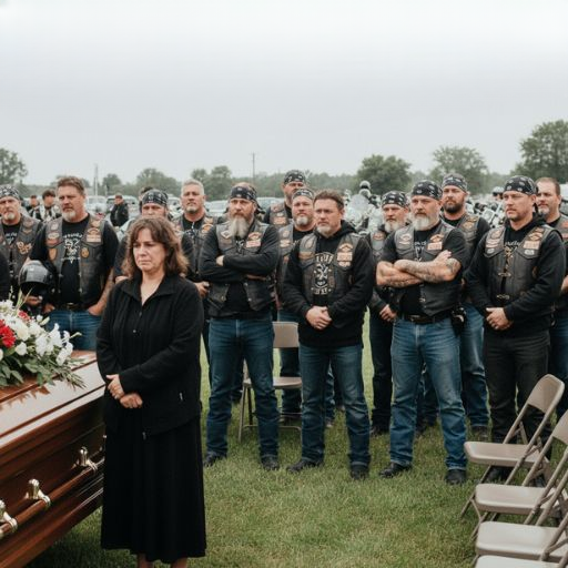 Widow Reports Late Husband’s Motorcycle Stolen — Neighborhood Biker Gang Shows Up at Funeral