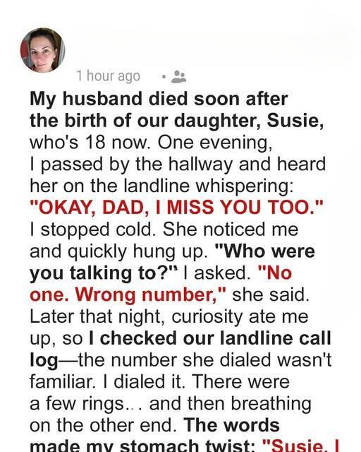 I Overheard My Daughter Talking to Her Dad… Even Though He Passed Away Years Ago