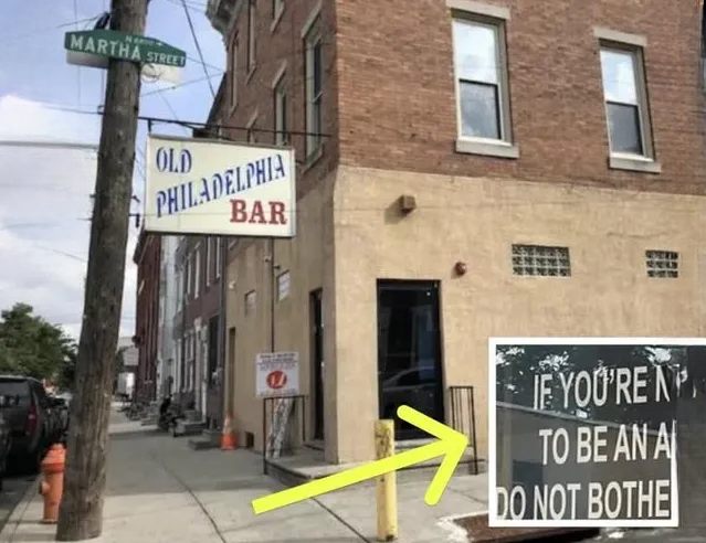 Bar’s Front Door Sign Sparks Outrage — Manager Says It’s Boosting Business