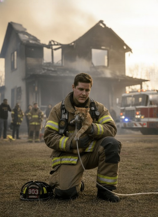 Heroic Rescue: The Unlikely Bond Forged in the Flames