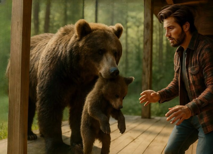 A Mother Bear, Her Trapped Cub, and the Morning That Changed Everything