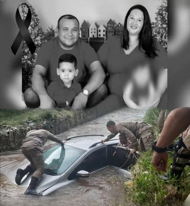 Father, mother and son are found dead in a car in a river, they were with