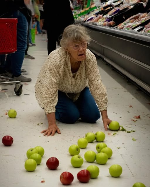 I Helped an Elderly Woman Who Fell and Dropped Her Apples in a Grocery Store – the Next Day, Security Dragged Me into the Back Office