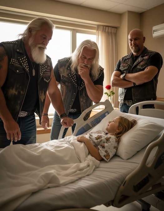 Four Bikers Paid a Heartfelt Visit to the Little Girl the World Seemed to Ignore